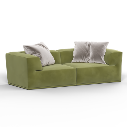 Savile Sofa — Compact Form with Wide Straight Armrests