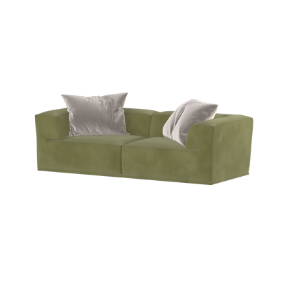 Savile Sofa — Compact Form with Wide Straight Armrests
