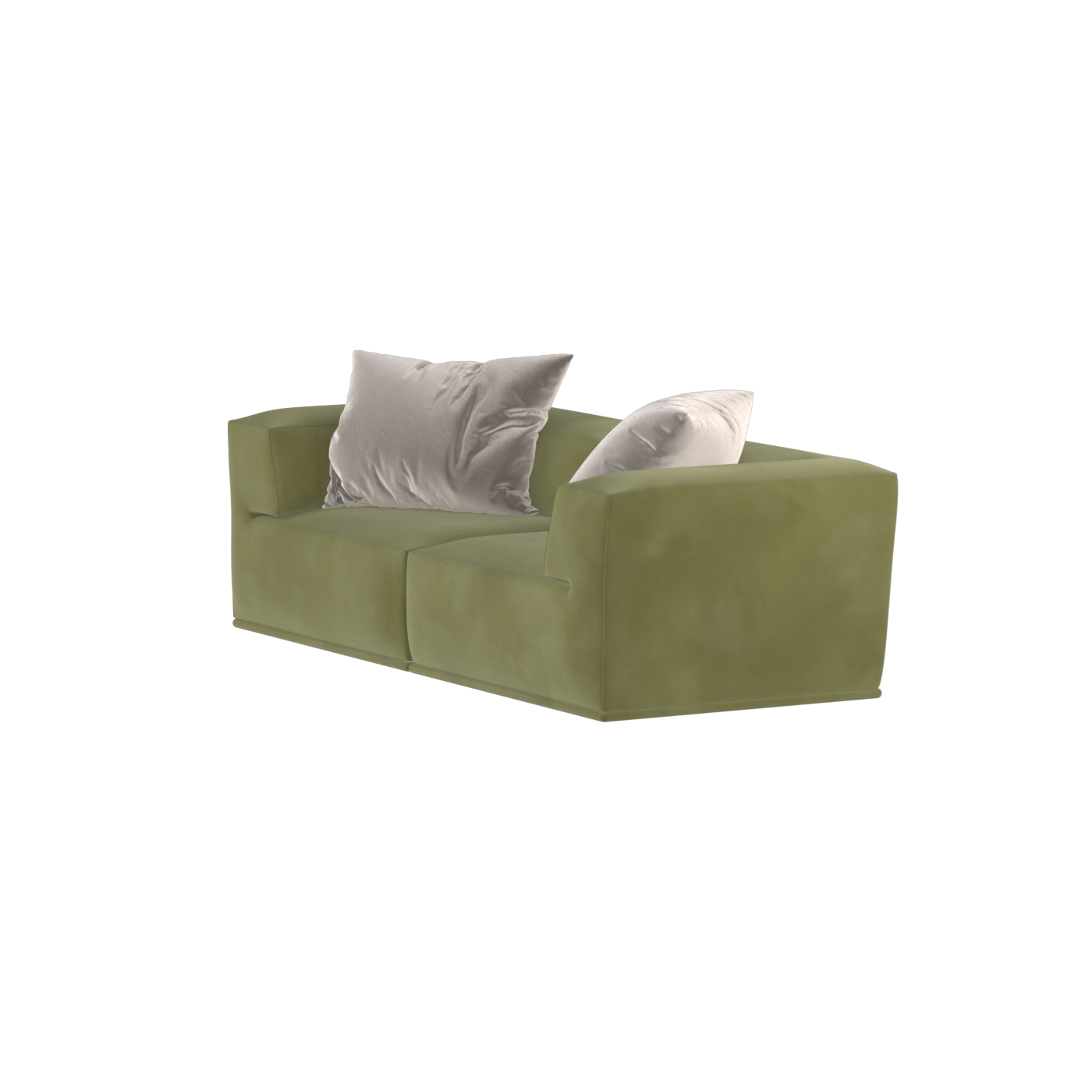 Savile Sofa — Compact Form with Wide Straight Armrests