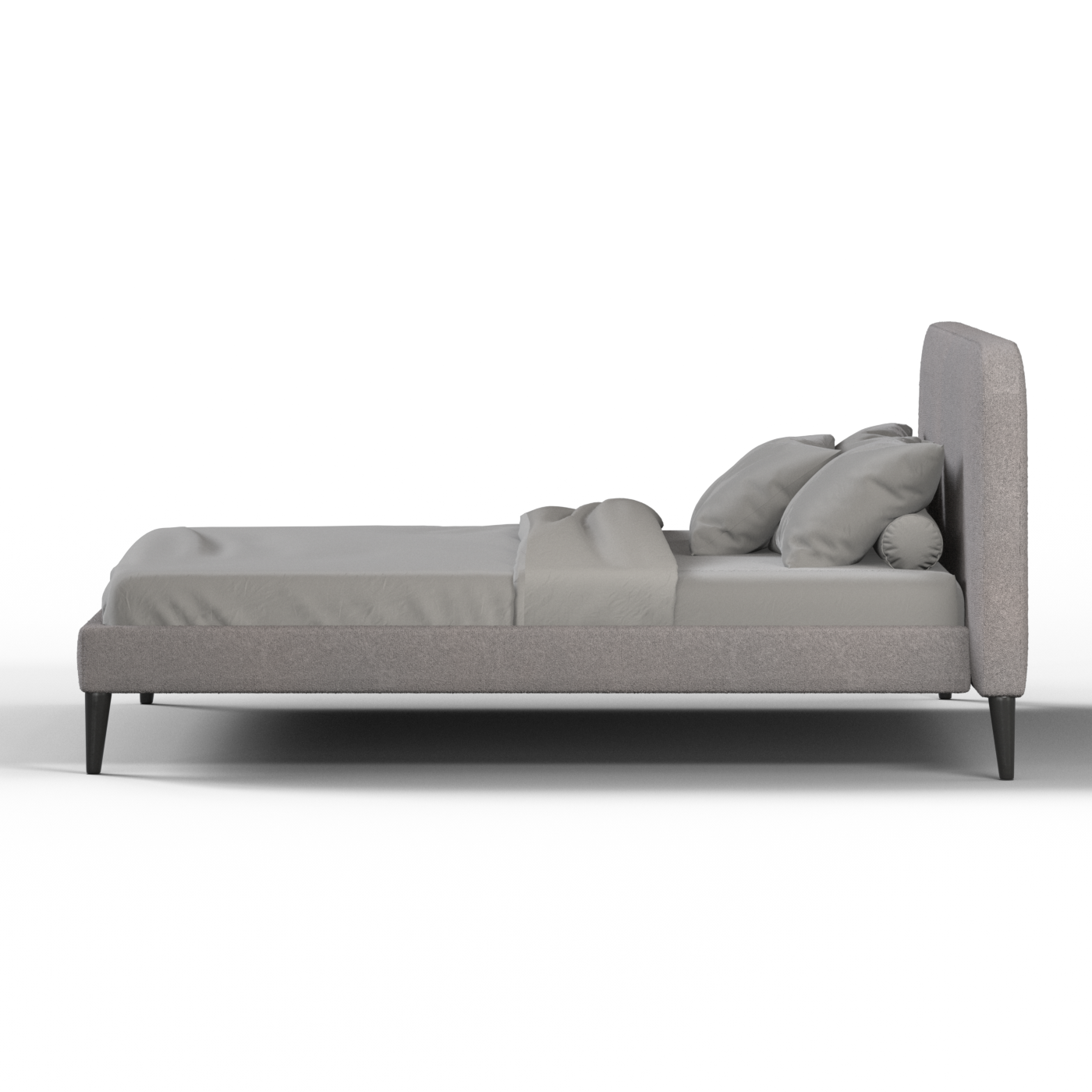 Selma Double Bed with Deep Vertical Tufting