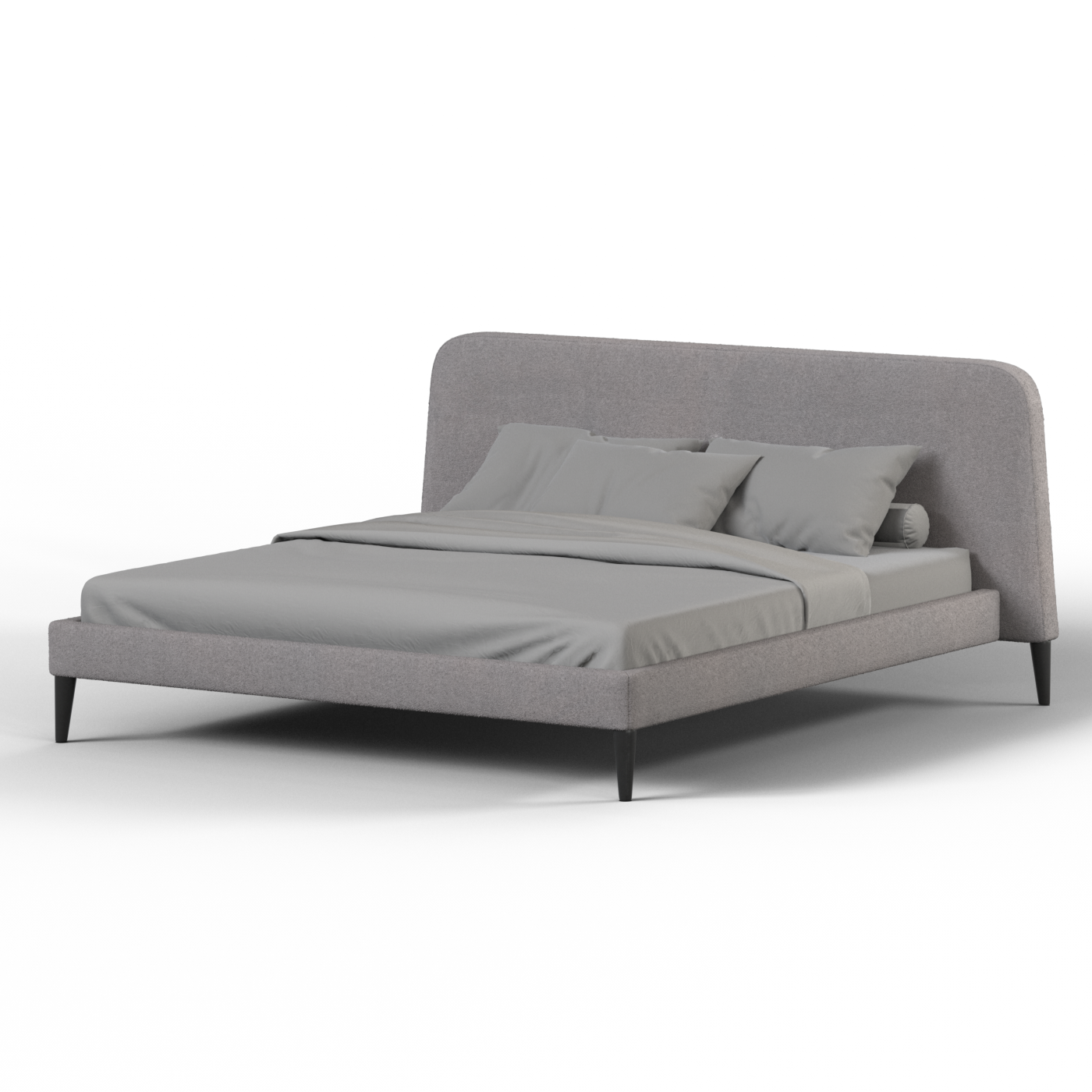Selma Double Bed with Deep Vertical Tufting