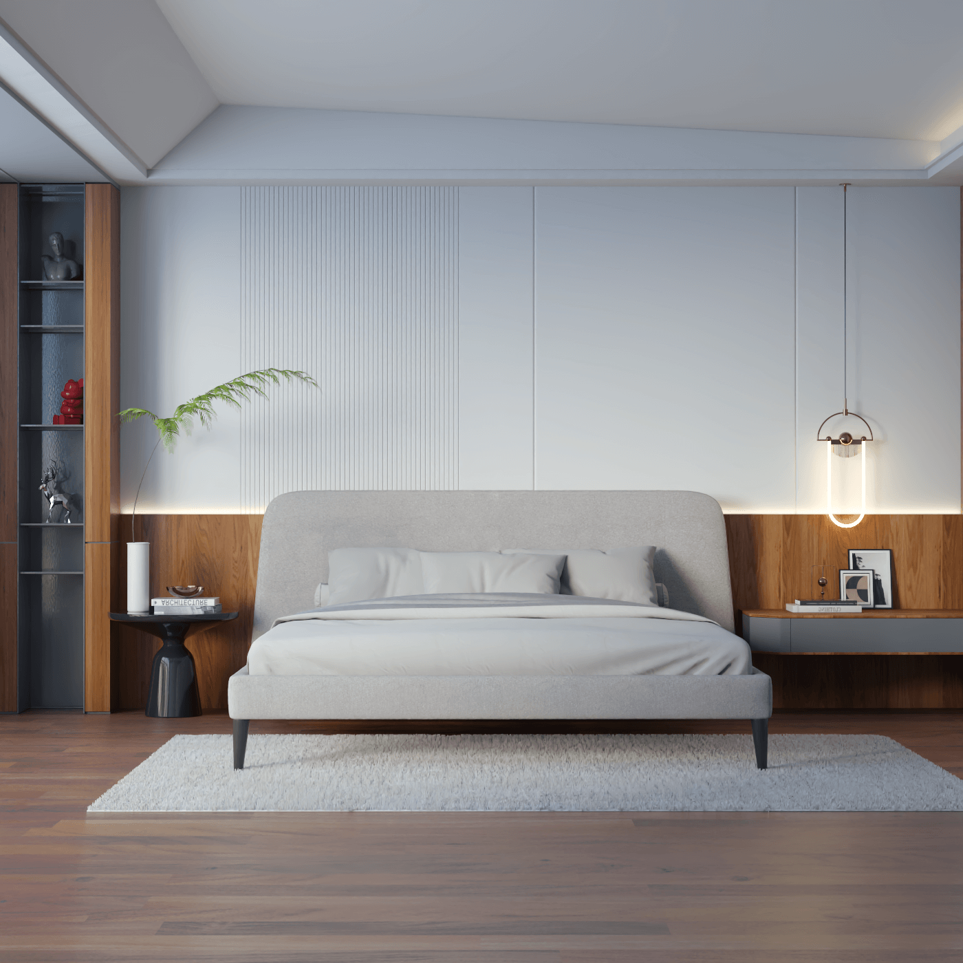 Selma Double Bed with Deep Vertical Tufting