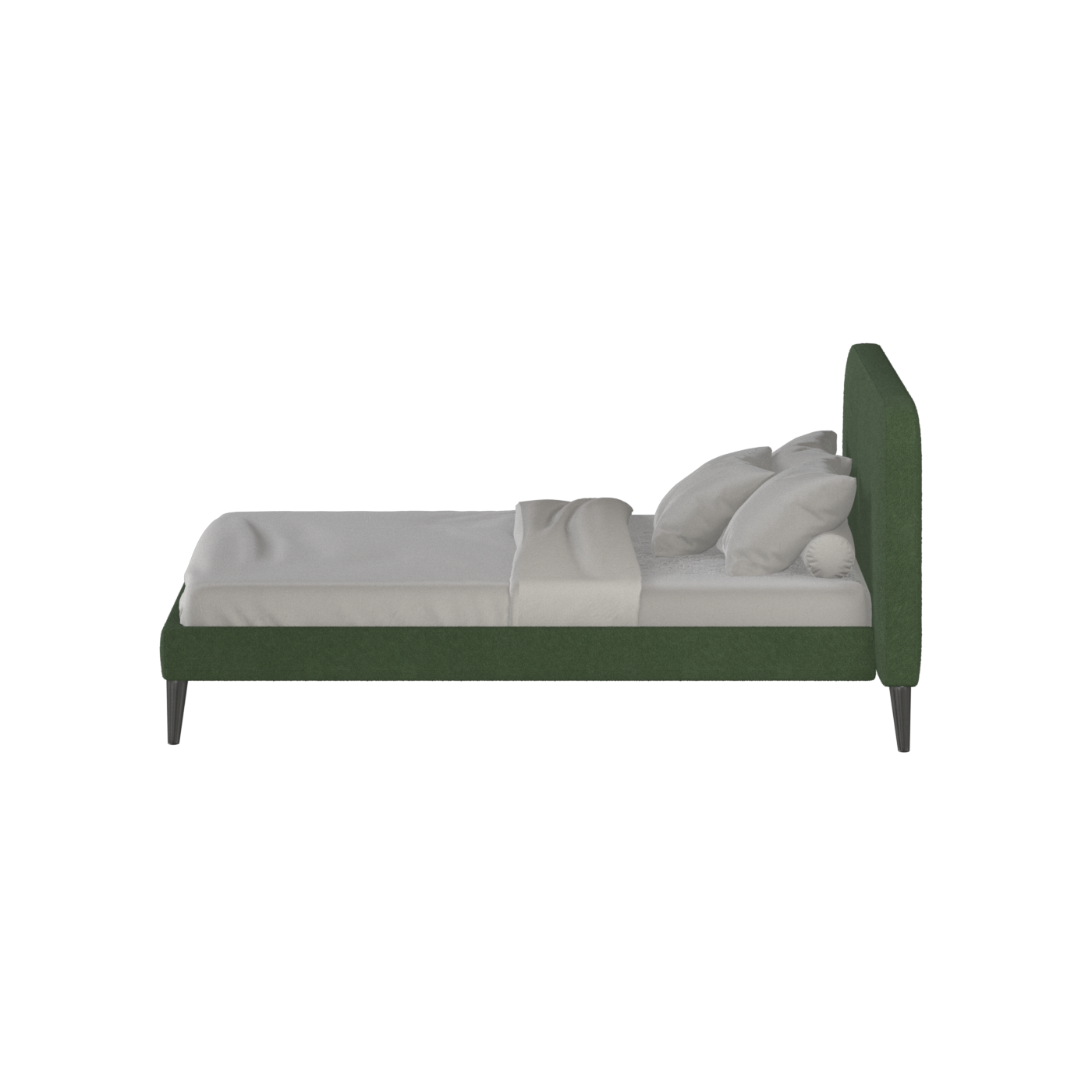 Lit double Selma avec capitonnage vertical profond