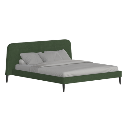 Lit double Selma avec capitonnage vertical profond