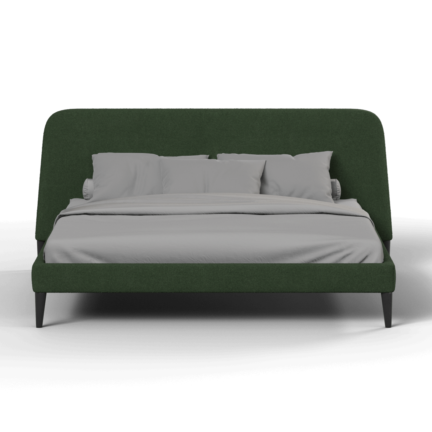 Lit double Selma avec capitonnage vertical profond