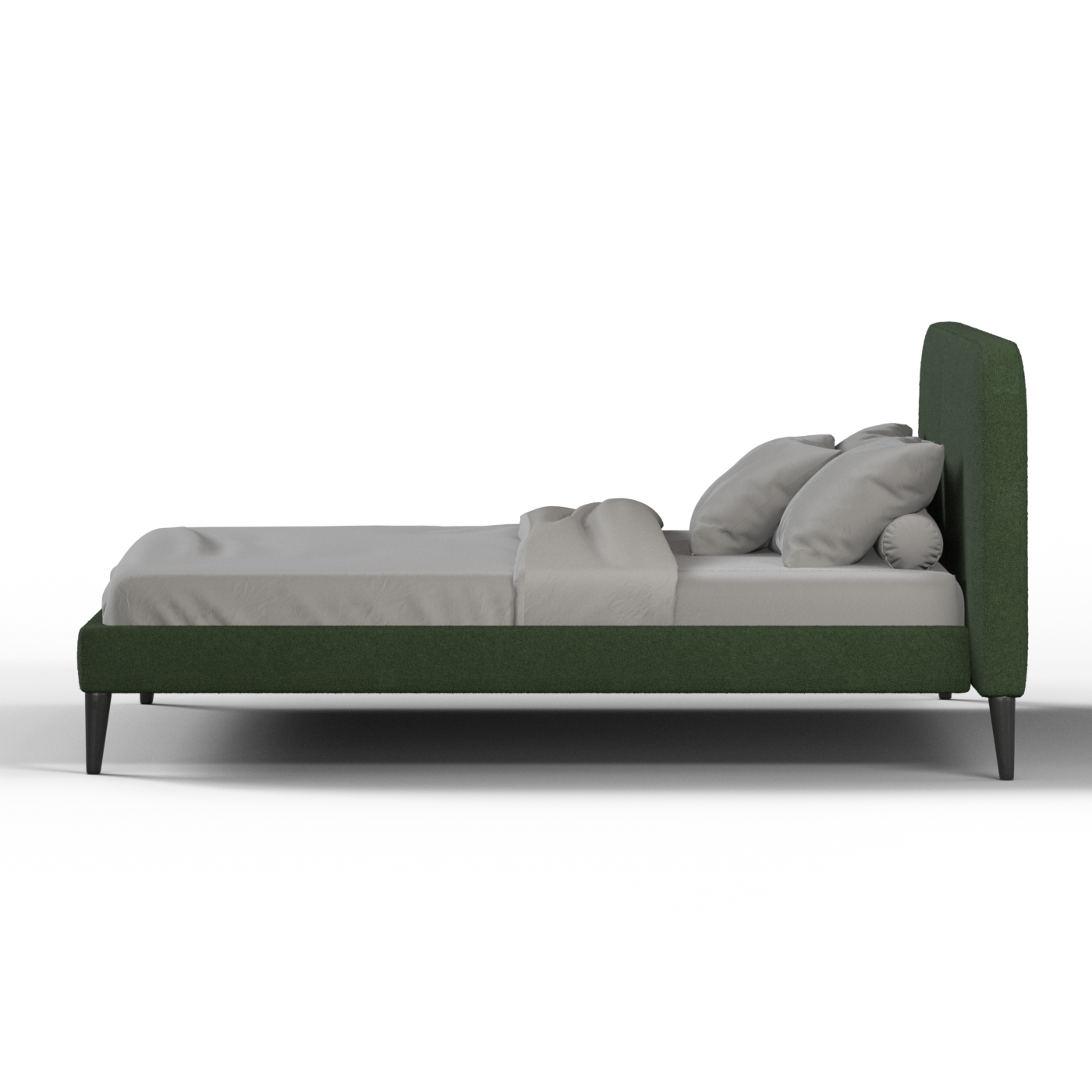 Lit double Selma avec capitonnage vertical profond