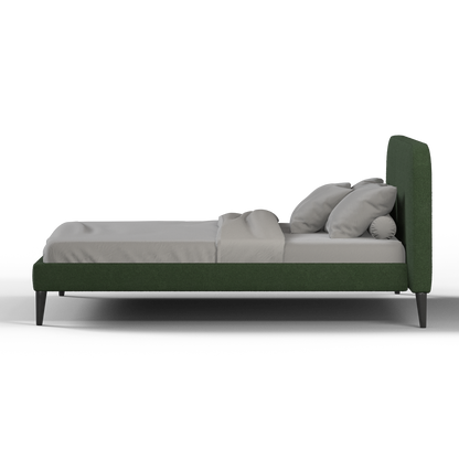 Lit double Selma avec capitonnage vertical profond