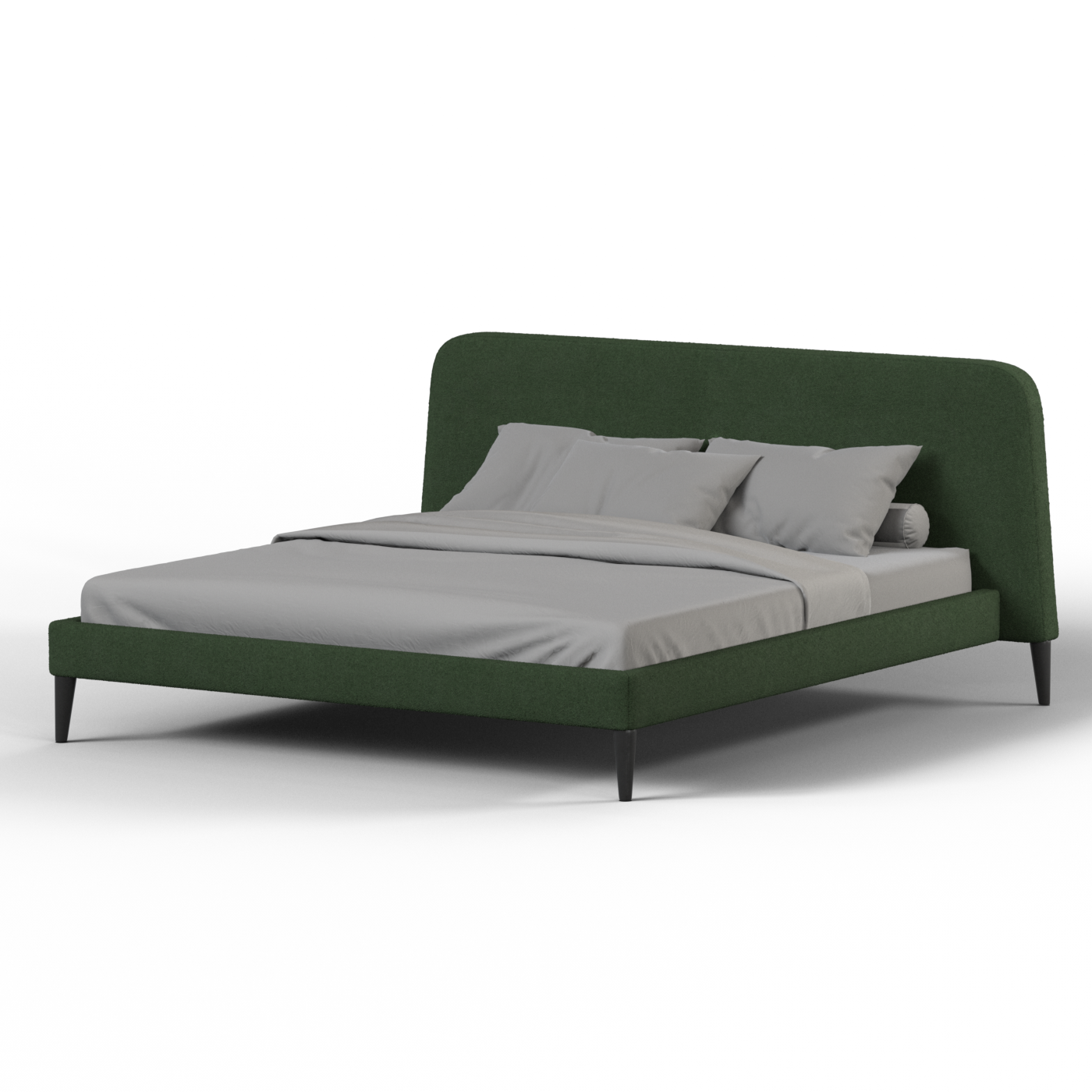 Lit double Selma avec capitonnage vertical profond