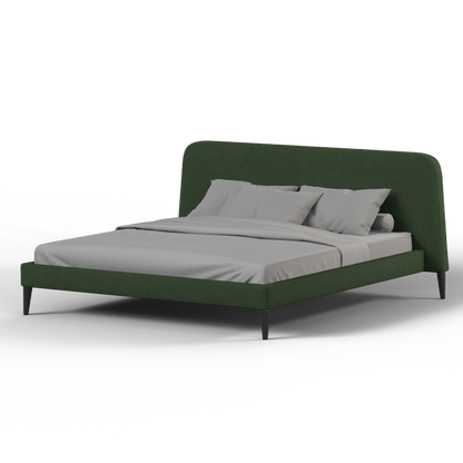 Lit double Selma avec capitonnage vertical profond