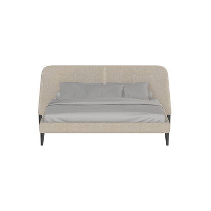 Lit double Selma avec capitonnage vertical profond