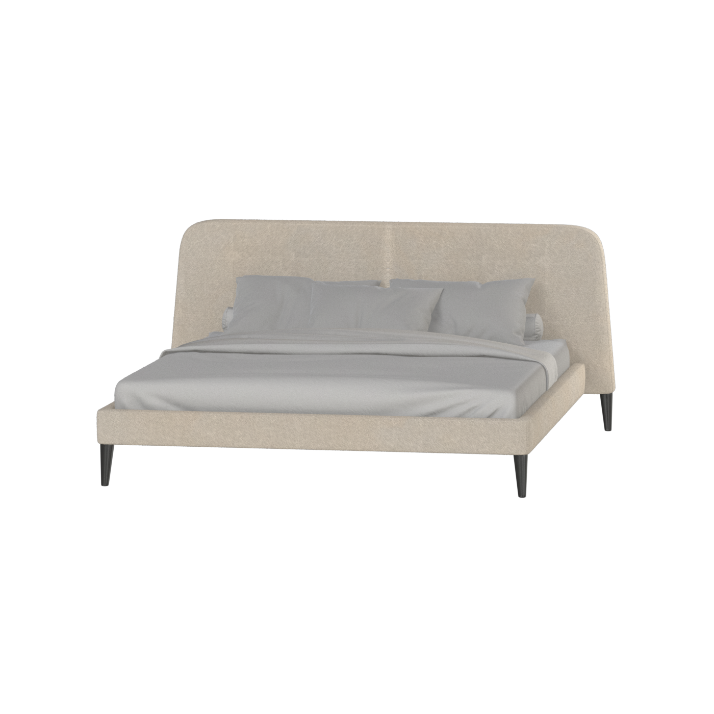 Lit double Selma avec capitonnage vertical profond