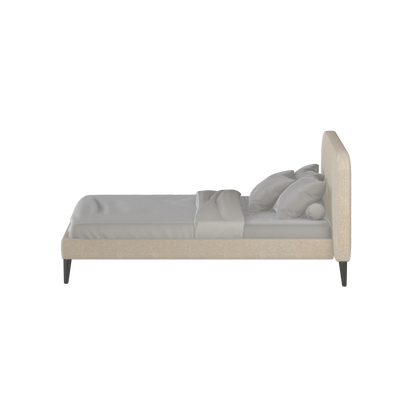 Lit double Selma avec capitonnage vertical profond