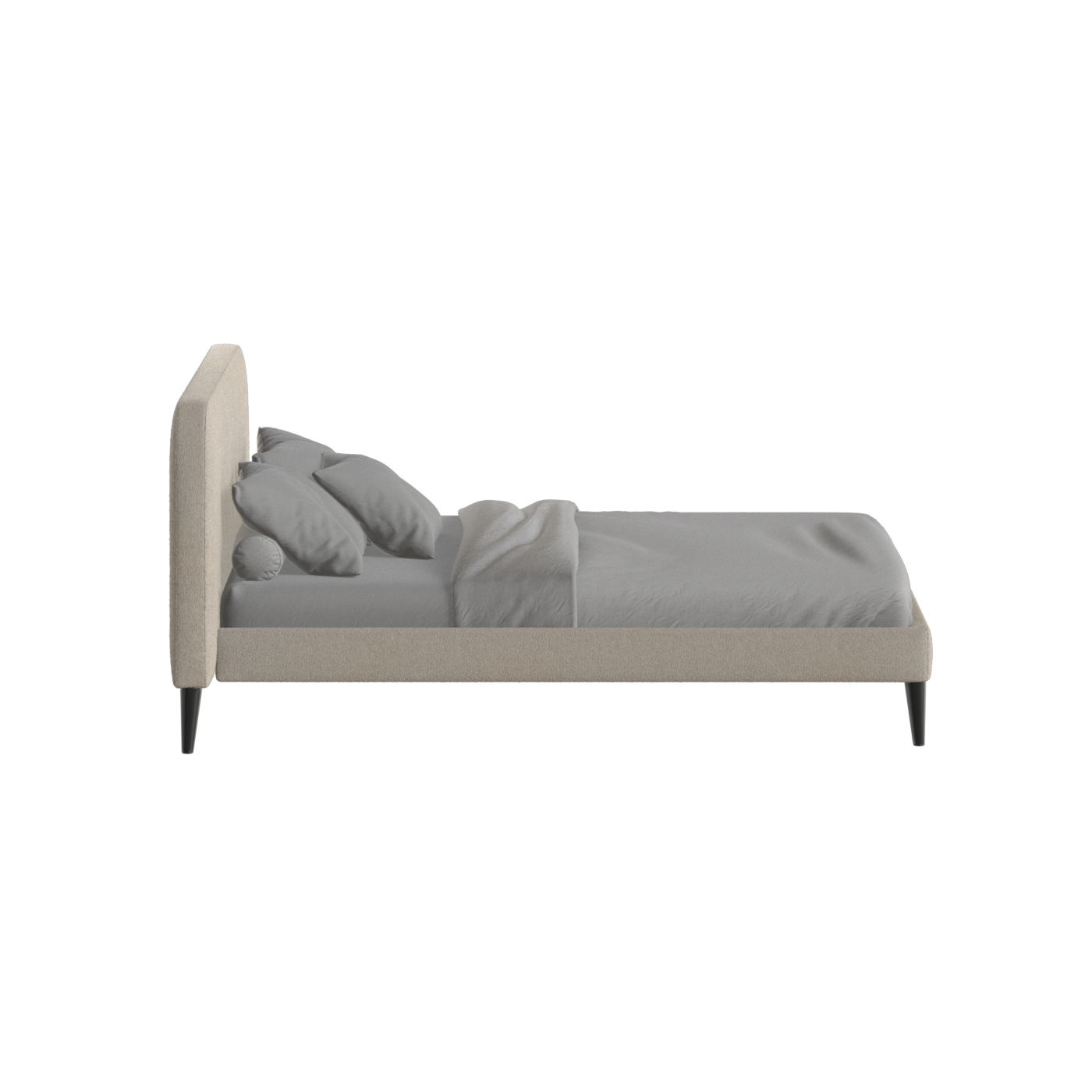 Lit double Selma avec capitonnage vertical profond