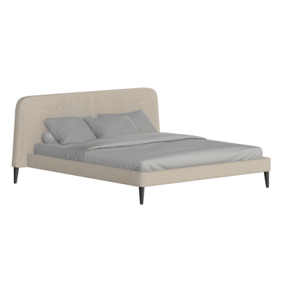 Lit double Selma avec capitonnage vertical profond