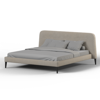 Lit double Selma avec capitonnage vertical profond