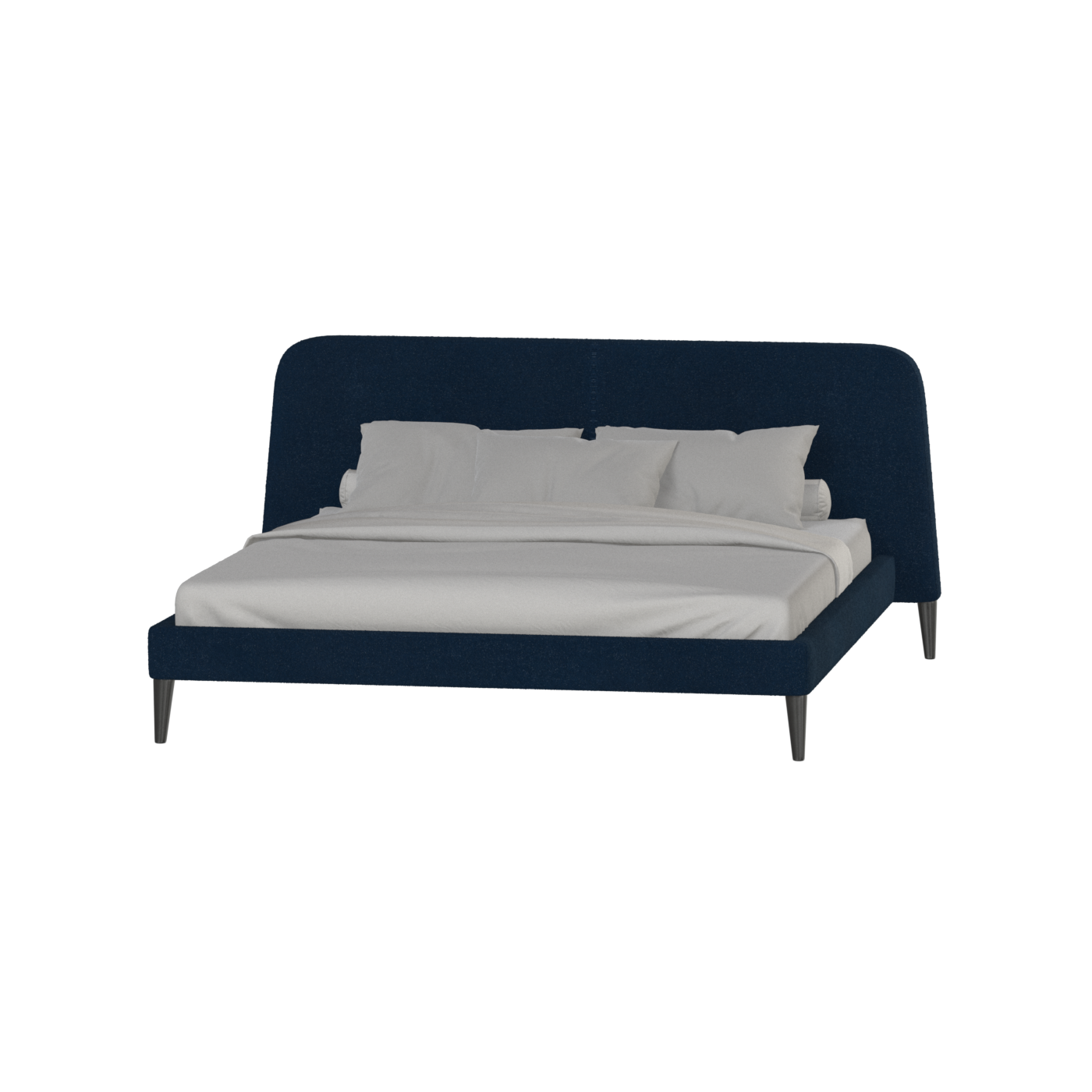 Lit double Selma avec capitonnage vertical profond