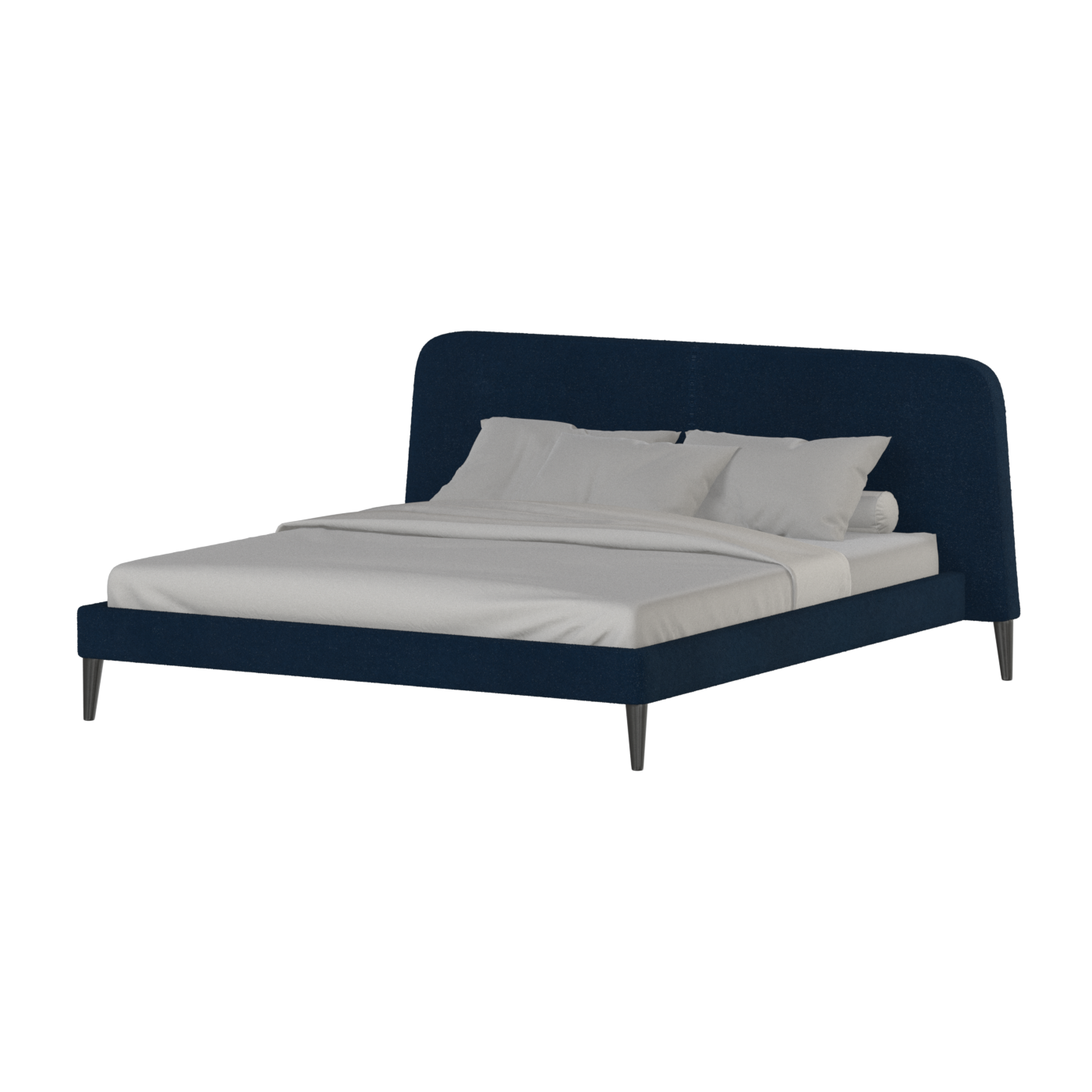 Lit double Selma avec capitonnage vertical profond