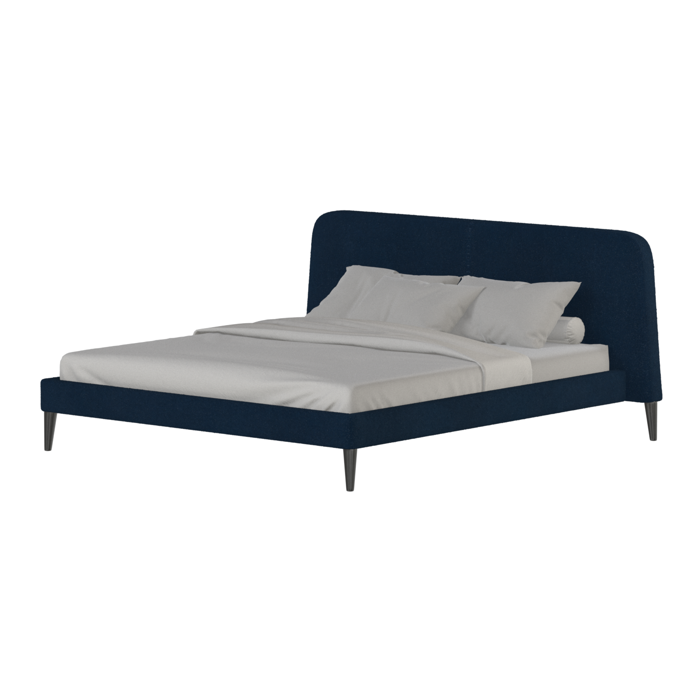 Lit double Selma avec capitonnage vertical profond