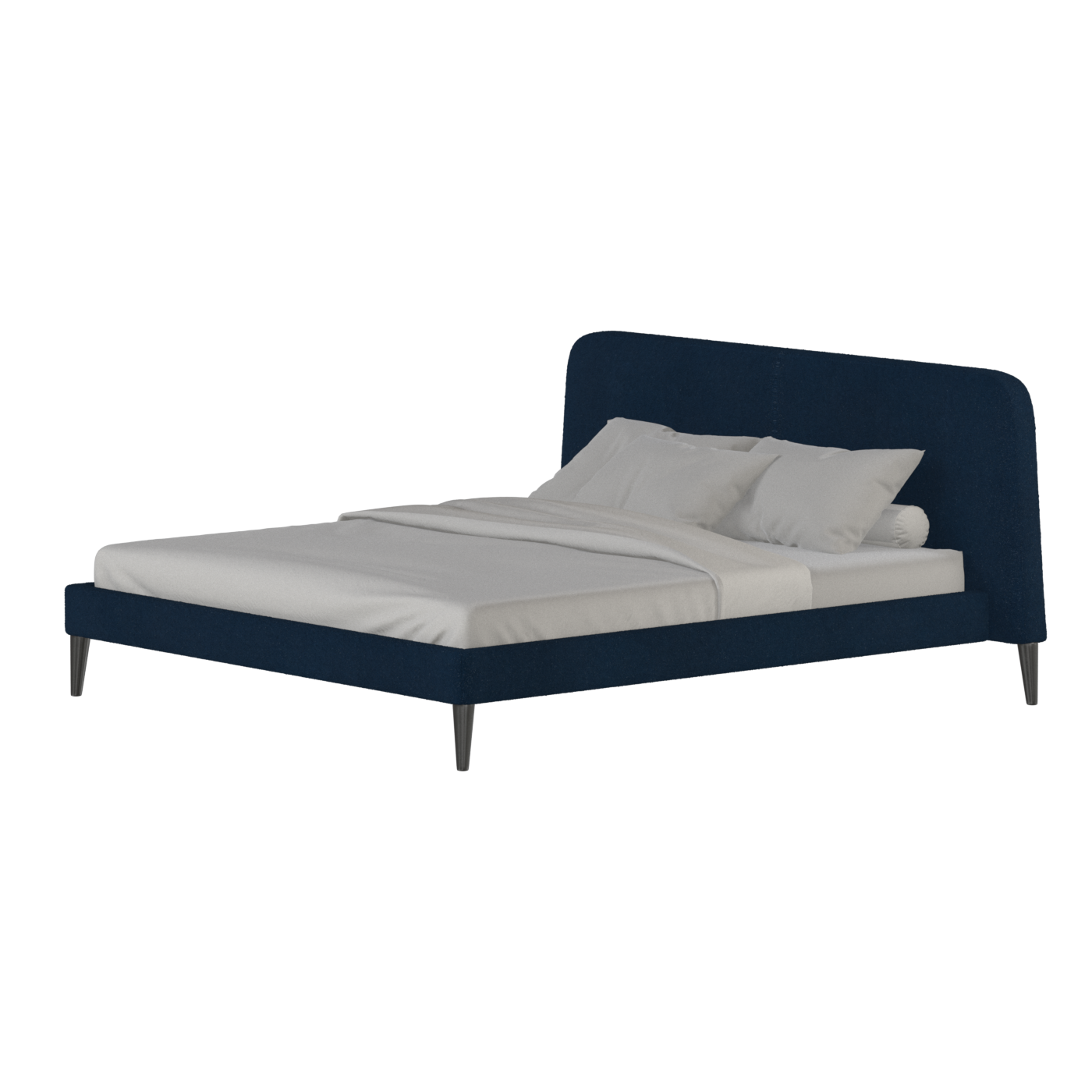Lit double Selma avec capitonnage vertical profond