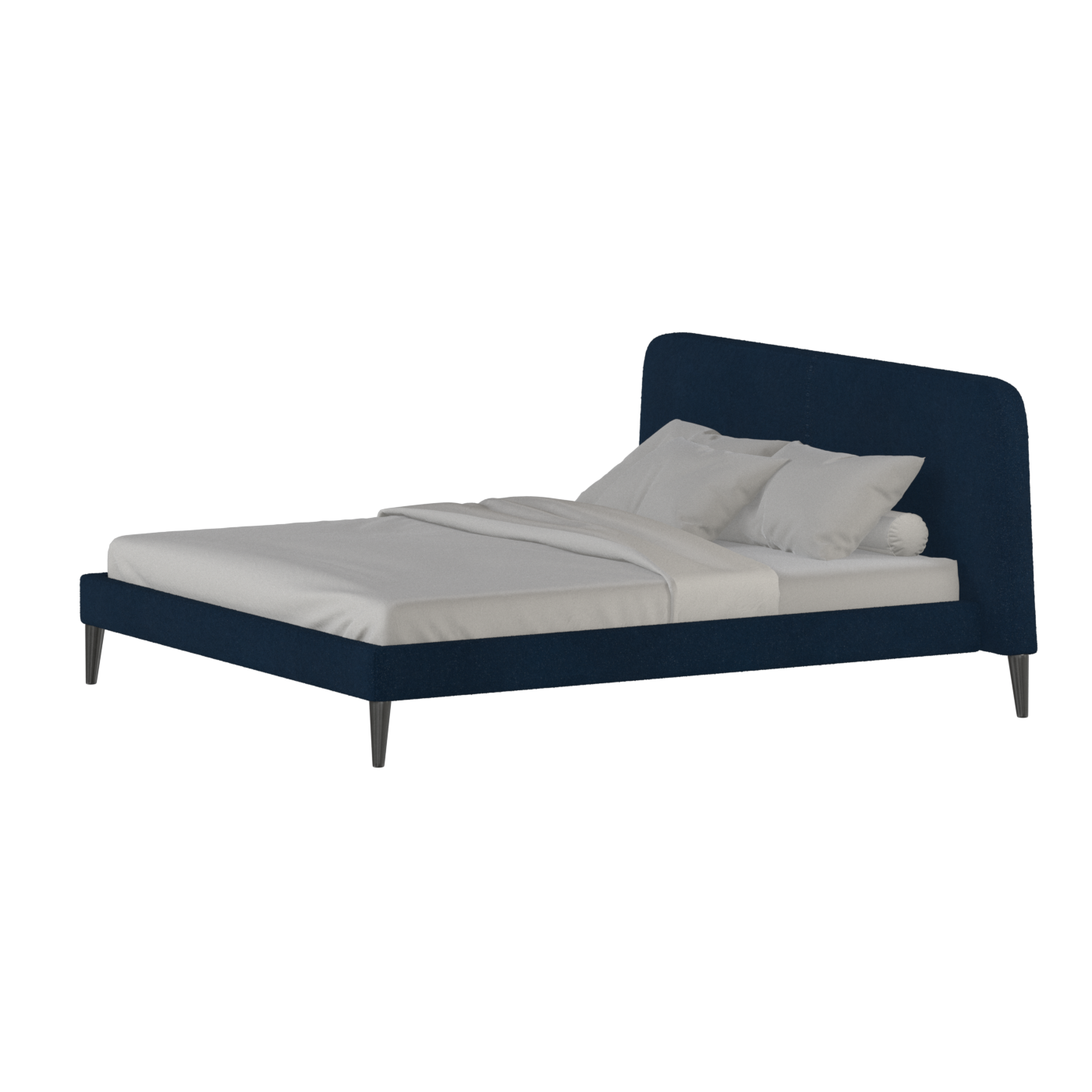 Lit double Selma avec capitonnage vertical profond