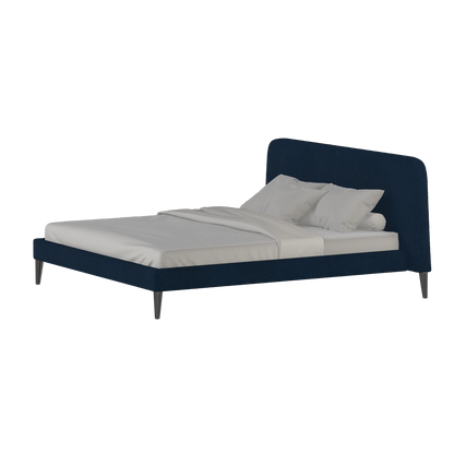 Lit double Selma avec capitonnage vertical profond