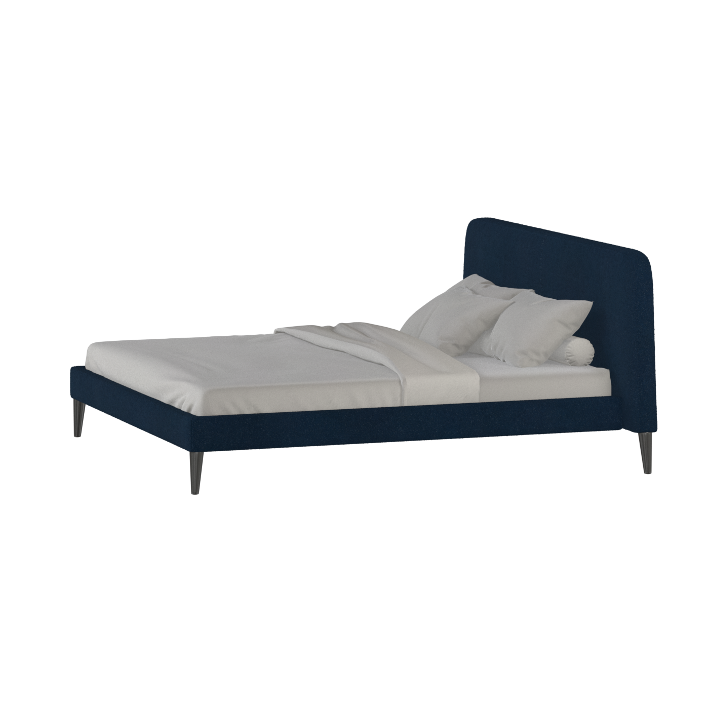 Lit double Selma avec capitonnage vertical profond