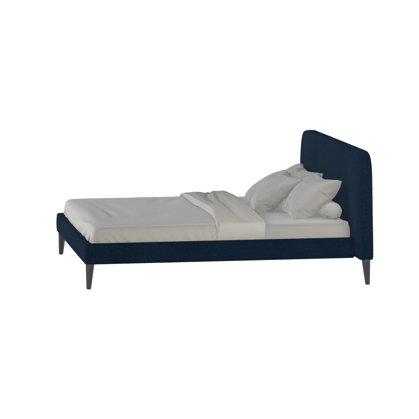 Lit double Selma avec capitonnage vertical profond