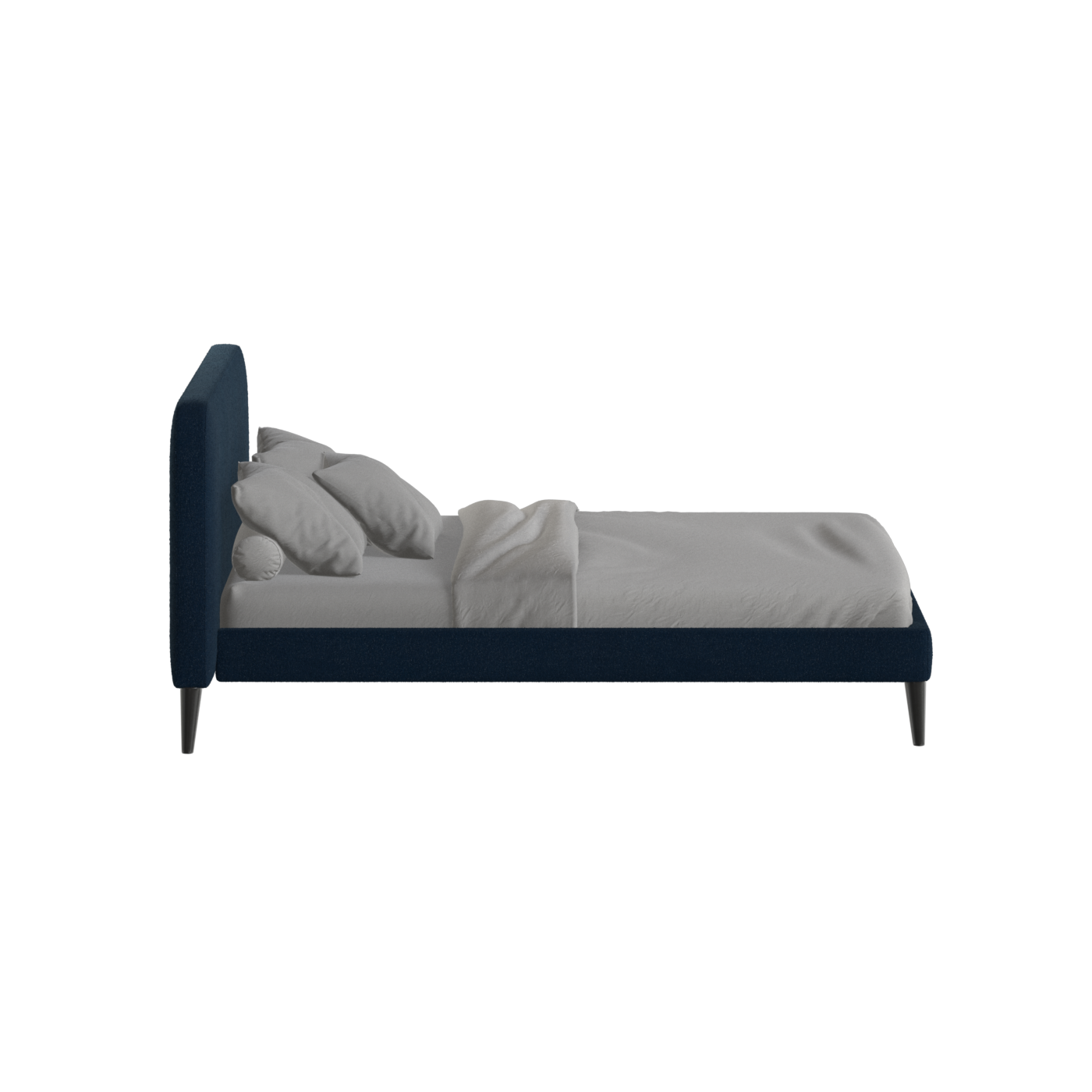 Lit double Selma avec capitonnage vertical profond