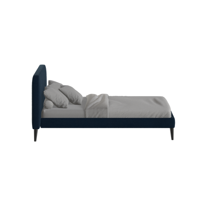 Lit double Selma avec capitonnage vertical profond