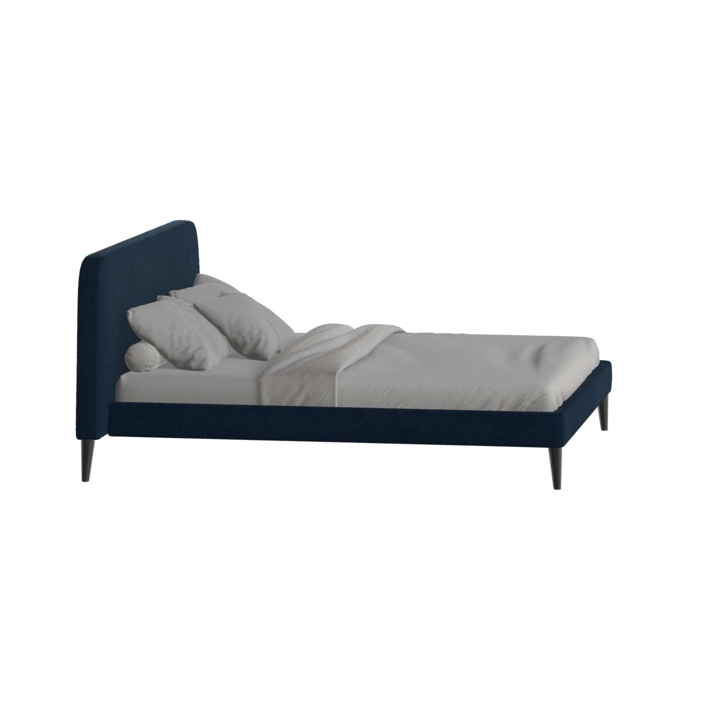 Lit double Selma avec capitonnage vertical profond