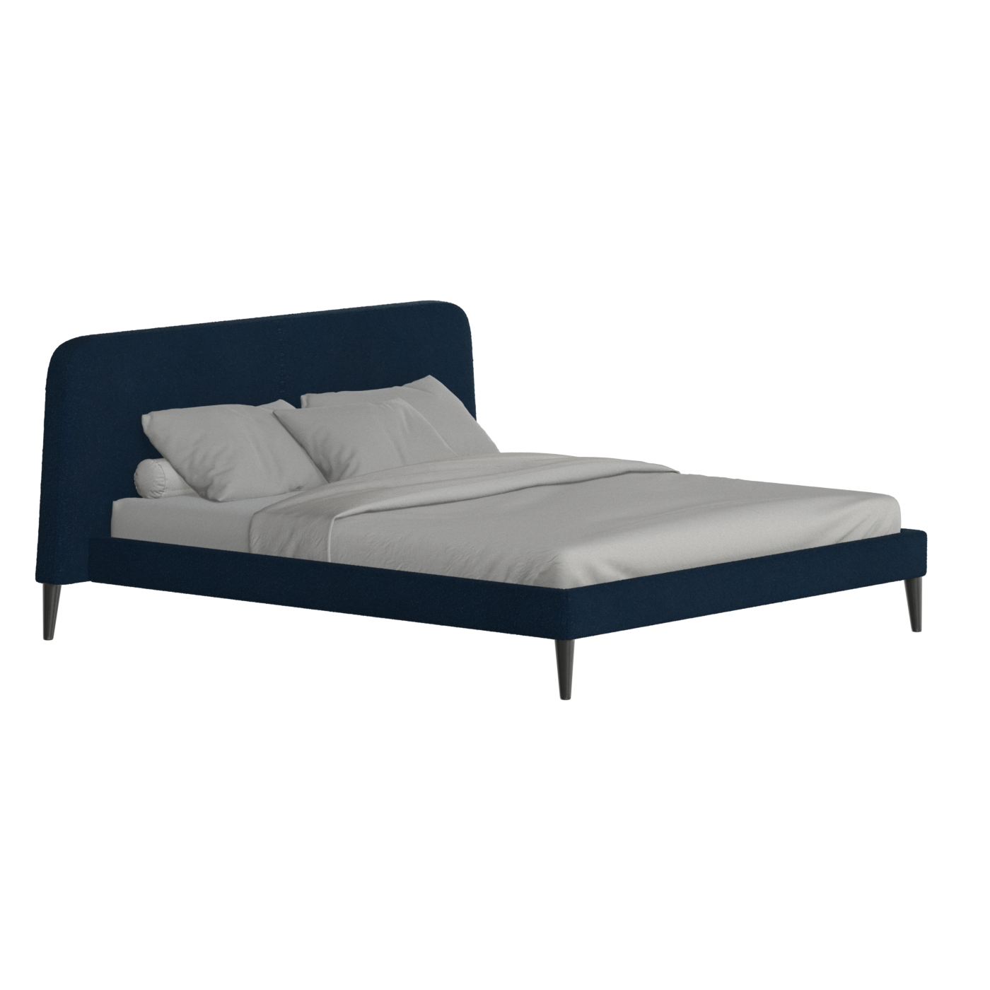 Lit double Selma avec capitonnage vertical profond