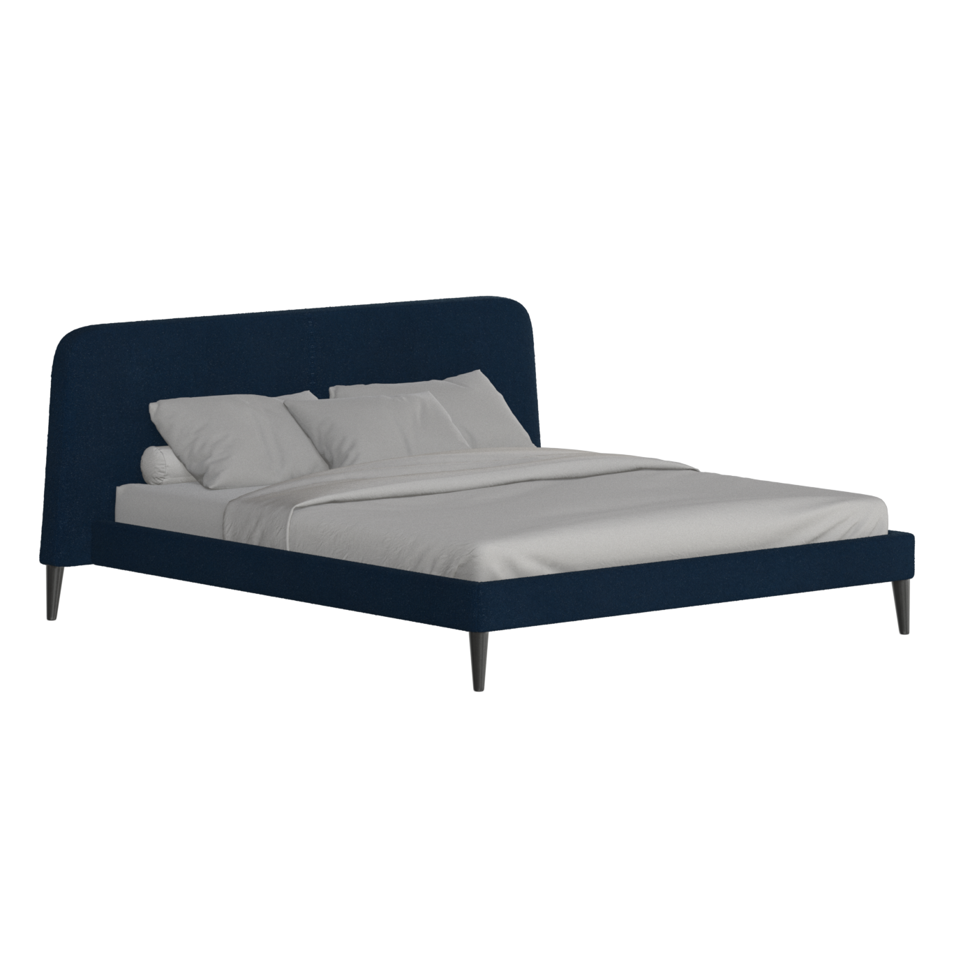 Lit double Selma avec capitonnage vertical profond