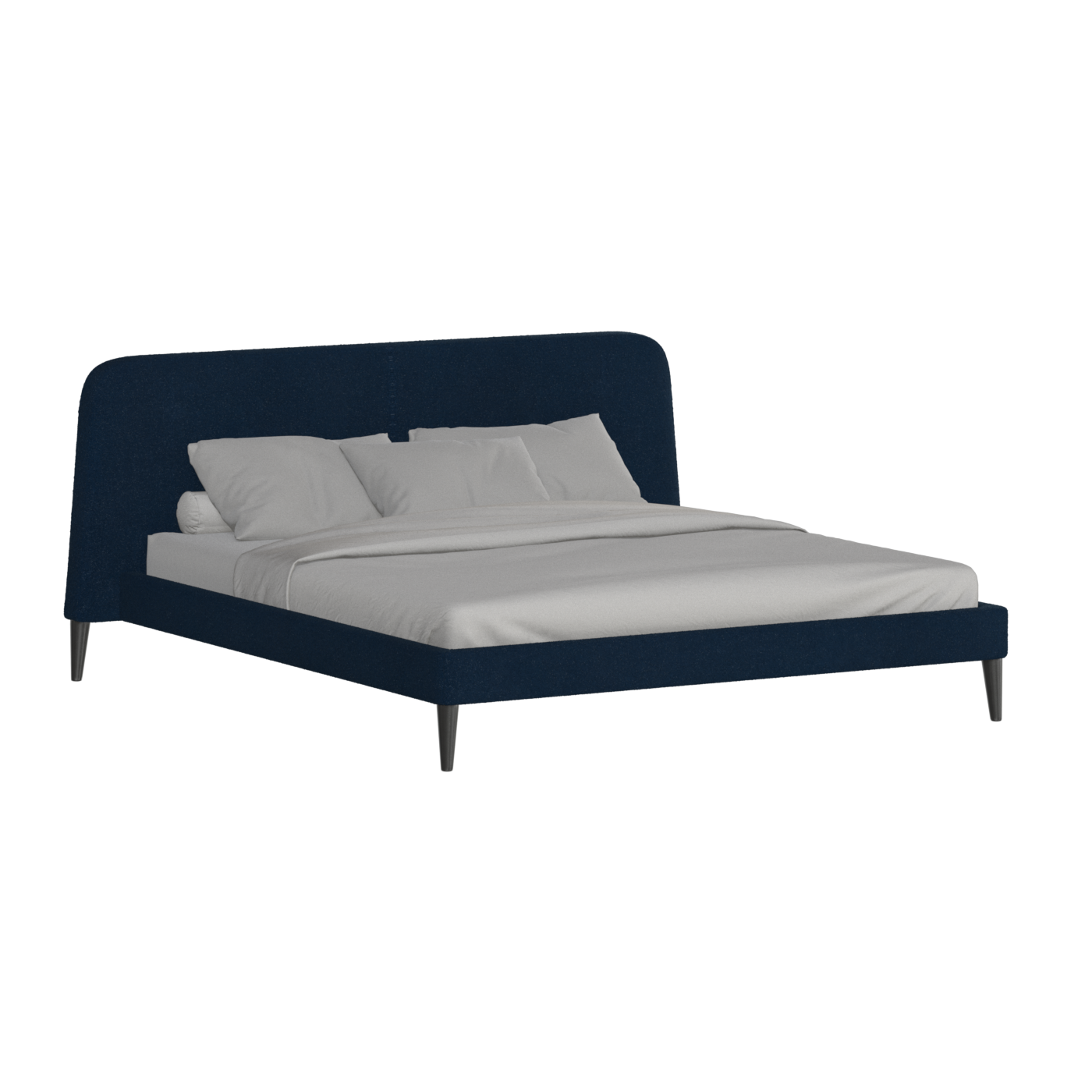 Lit double Selma avec capitonnage vertical profond