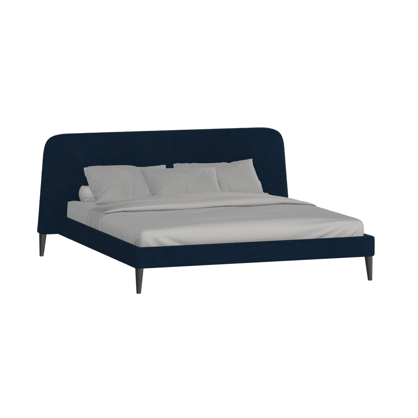 Lit double Selma avec capitonnage vertical profond