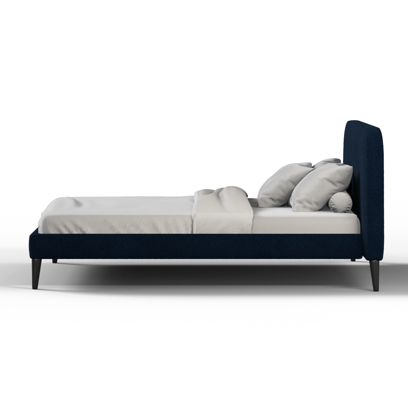 Lit double Selma avec capitonnage vertical profond
