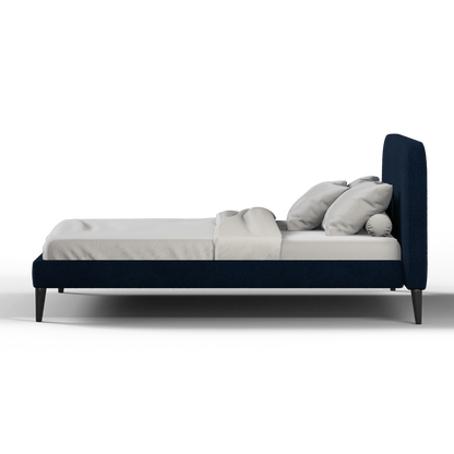 Lit double Selma avec capitonnage vertical profond