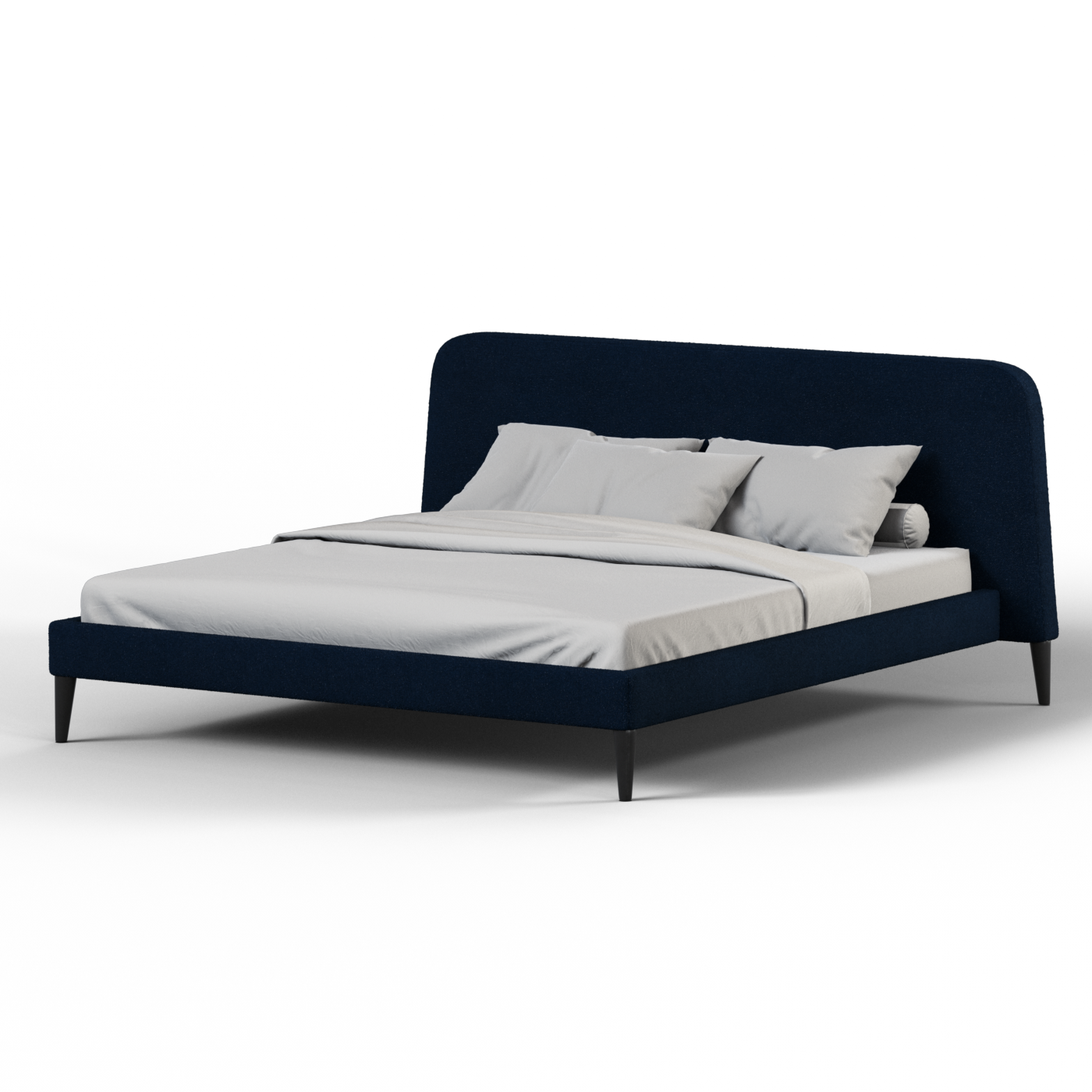 Lit double Selma avec capitonnage vertical profond