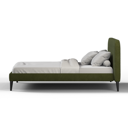 Lit double Selma avec capitonnage vertical profond