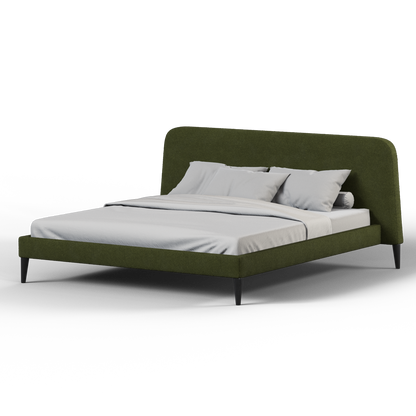 Lit double Selma avec capitonnage vertical profond