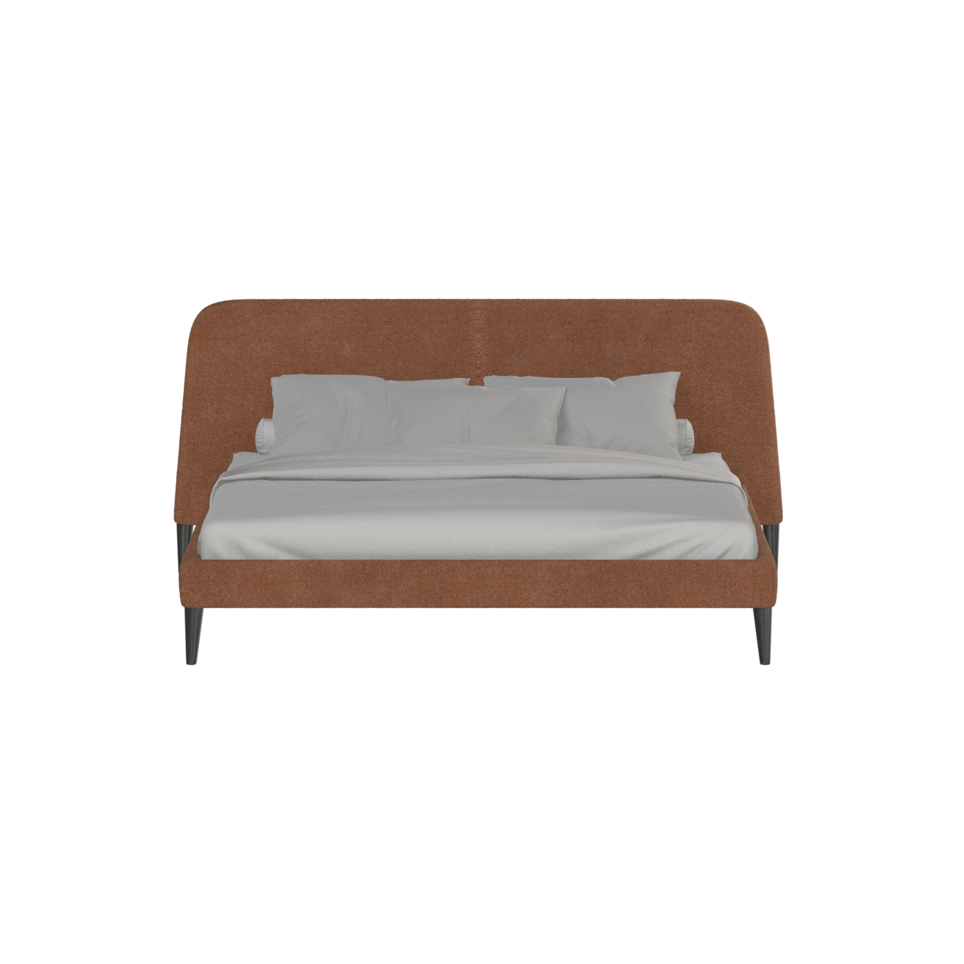 Lit double Selma avec capitonnage vertical profond