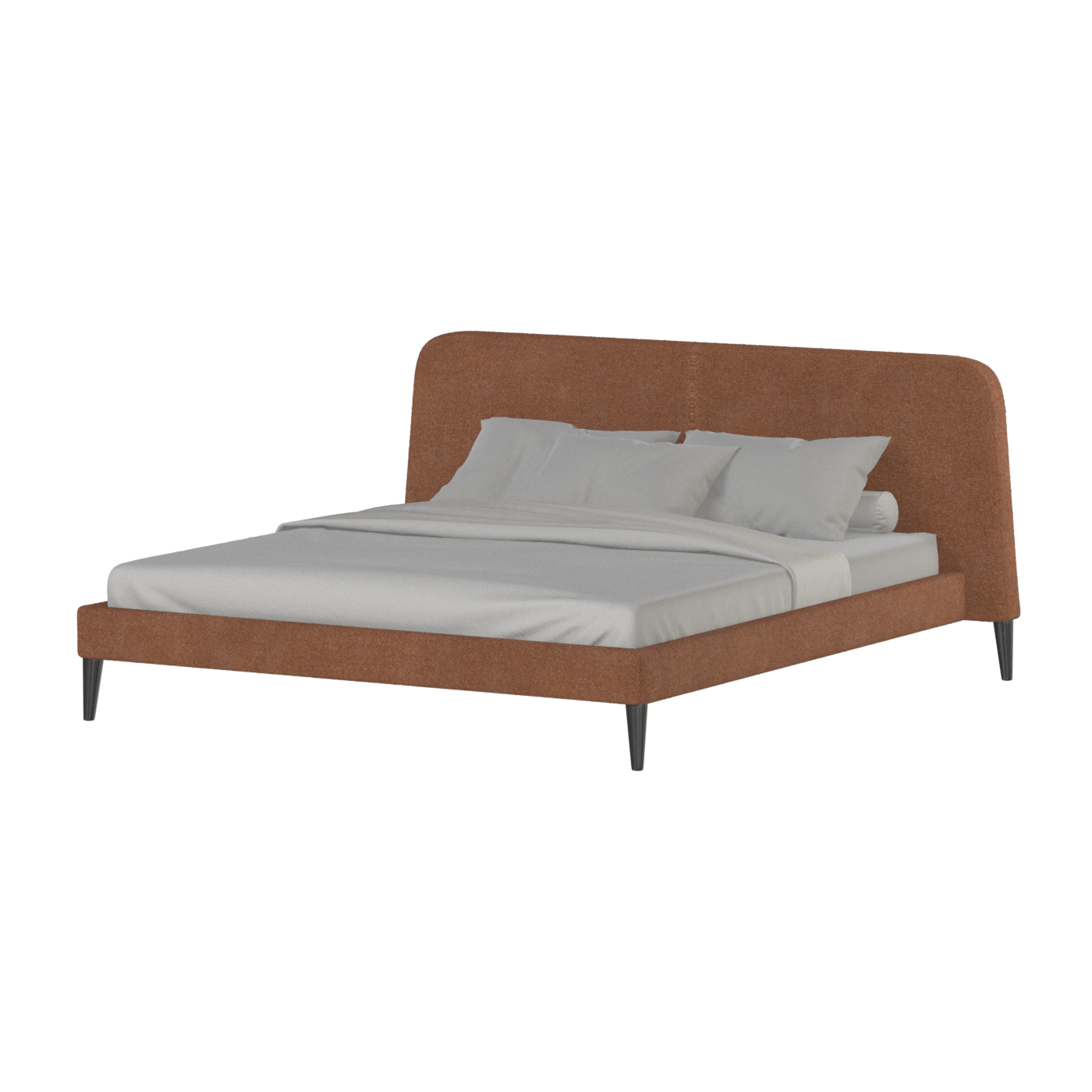 Lit double Selma avec capitonnage vertical profond