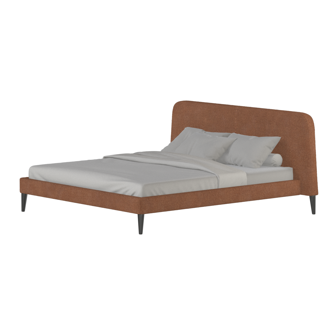 Lit double Selma avec capitonnage vertical profond