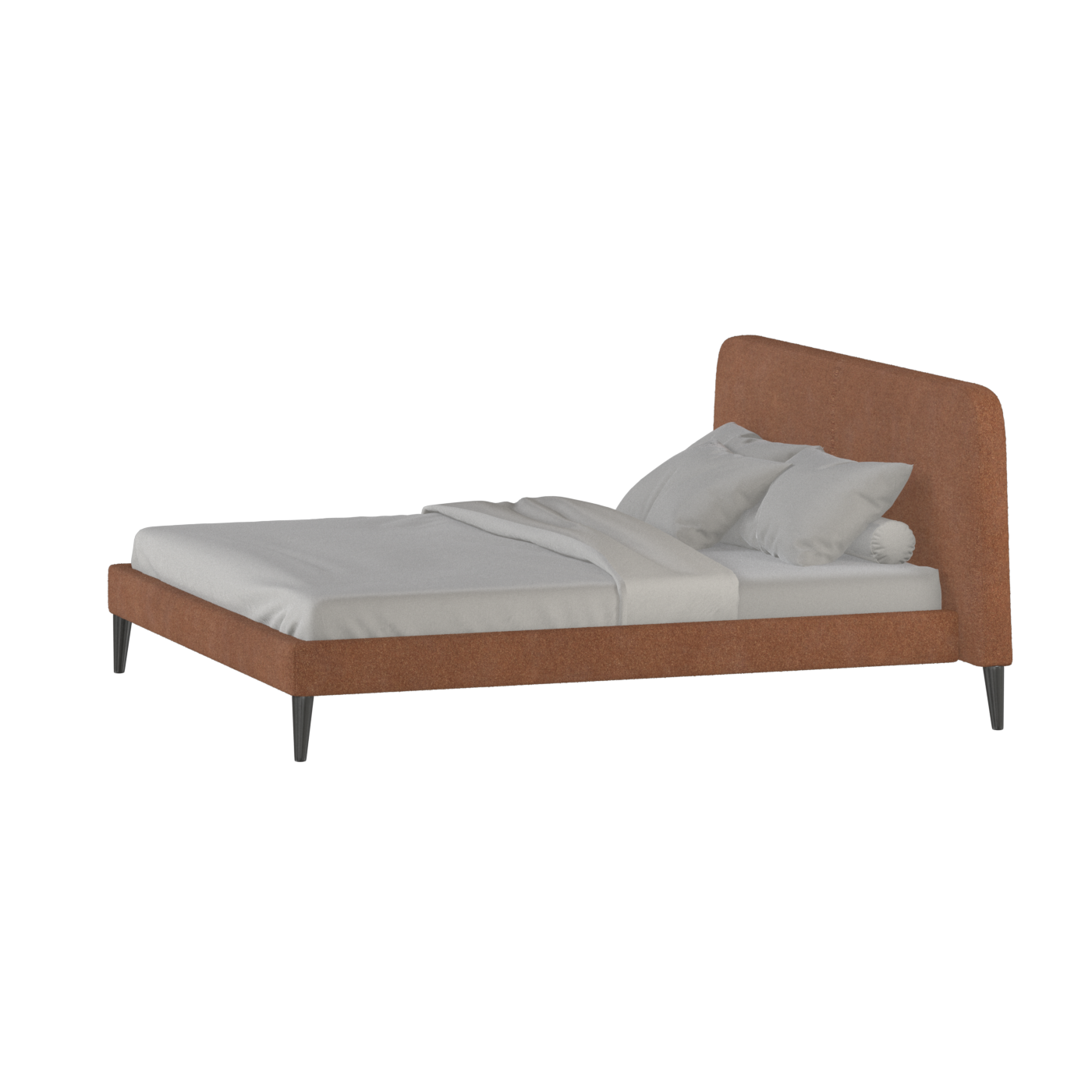 Lit double Selma avec capitonnage vertical profond