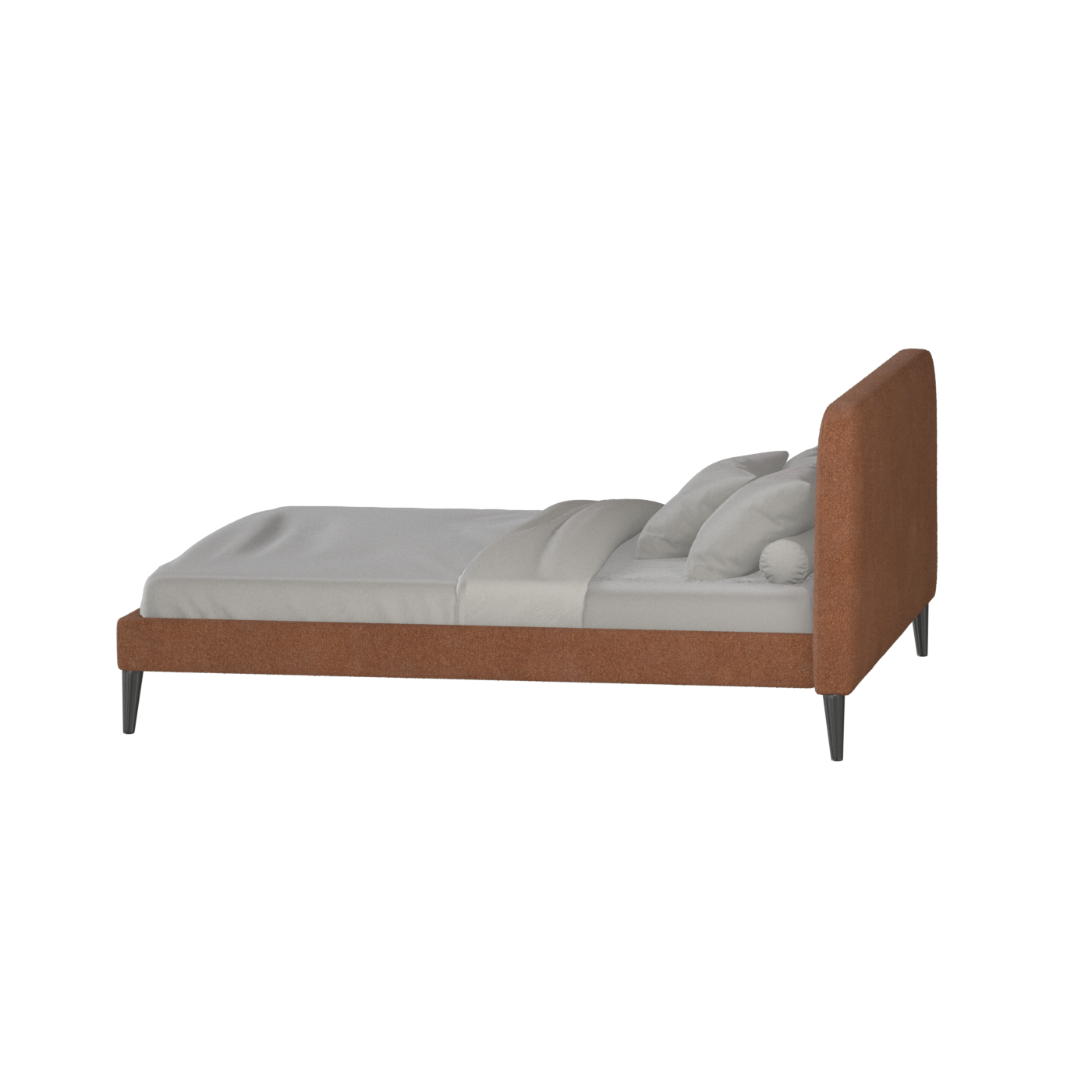 Lit double Selma avec capitonnage vertical profond