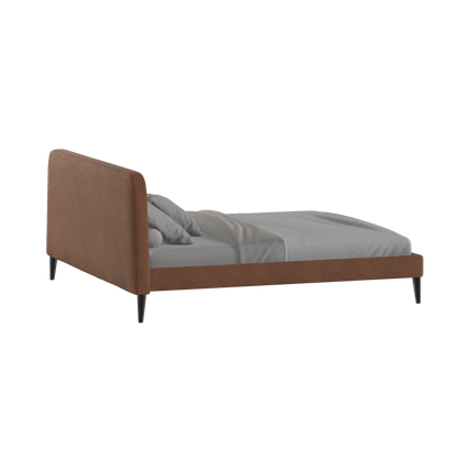 Lit double Selma avec capitonnage vertical profond