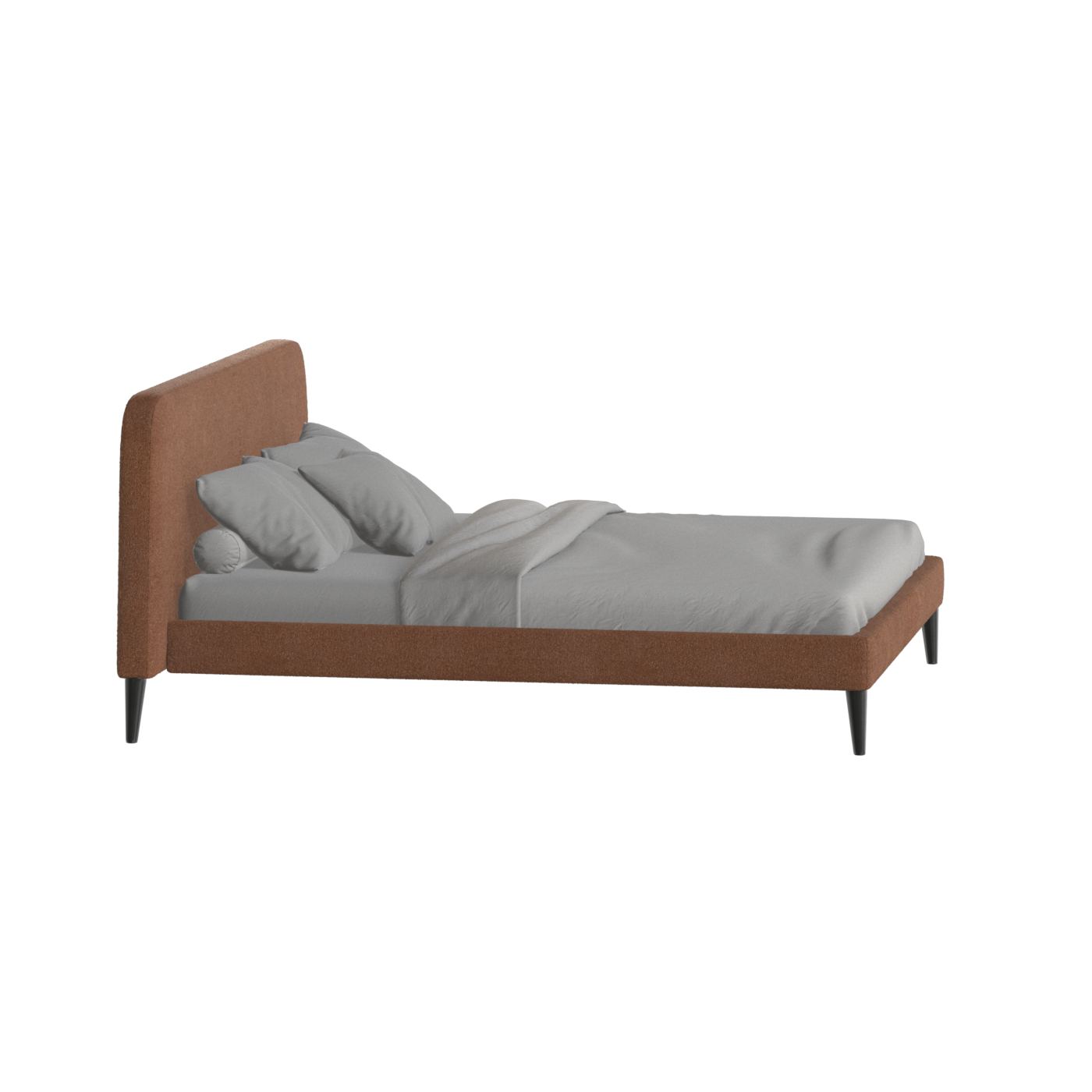 Lit double Selma avec capitonnage vertical profond