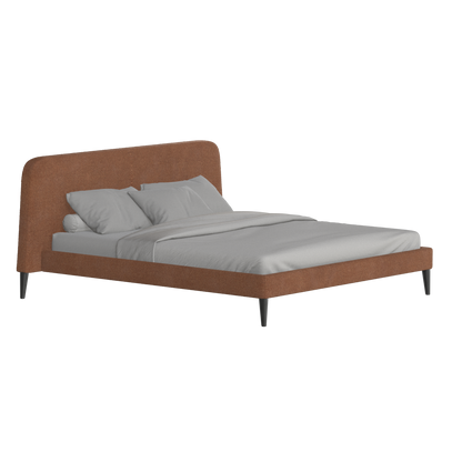 Lit double Selma avec capitonnage vertical profond