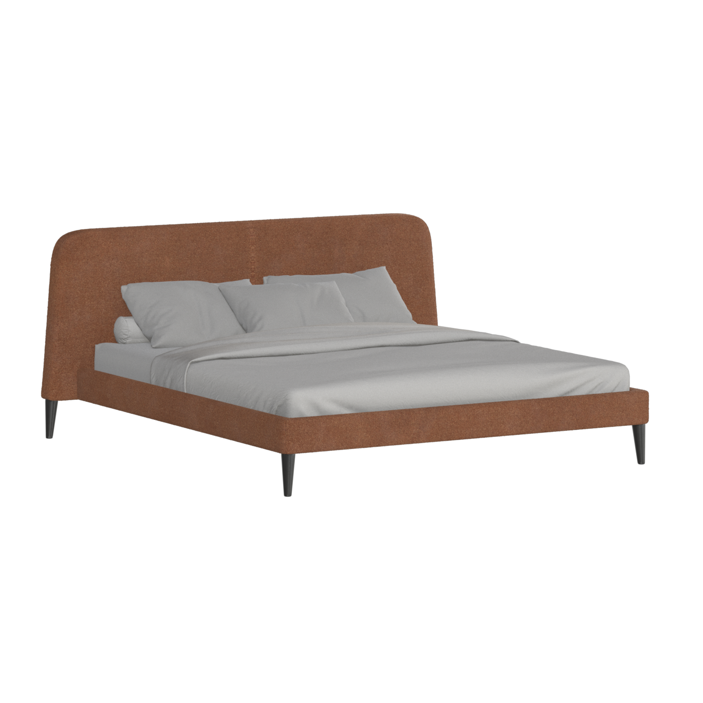 Lit double Selma avec capitonnage vertical profond