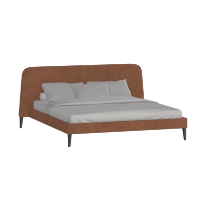 Lit double Selma avec capitonnage vertical profond