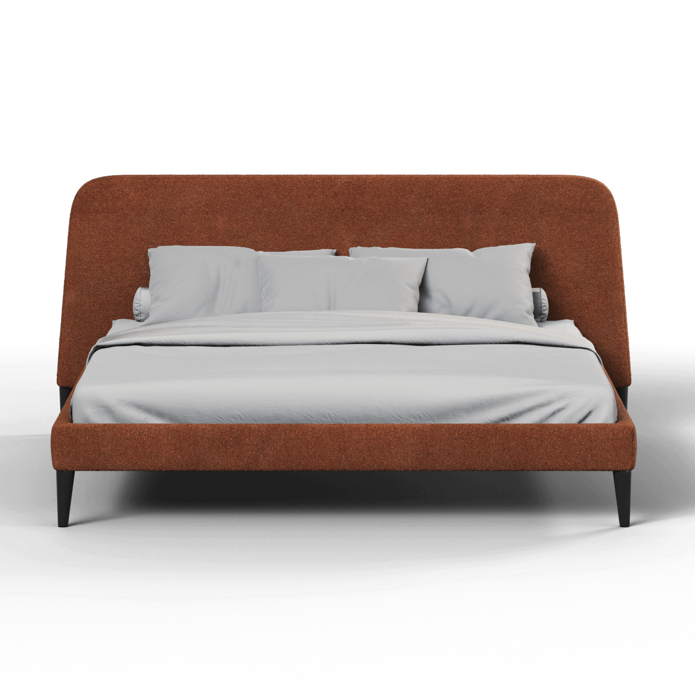 Lit double Selma avec capitonnage vertical profond